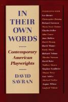 In Their Own Words: Contemporary American Playwrights cover