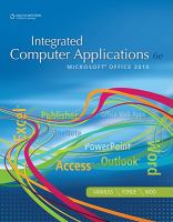 Integrated Computer Applications cover