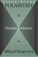 Polarities of Human Existence in Biblical Perspective cover