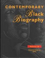 Contemporary Black Biography Profiles Form the International Black Community (volume28) cover