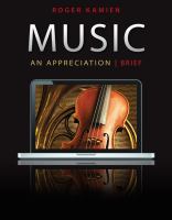 Music: An Appreciation (Brief) cover