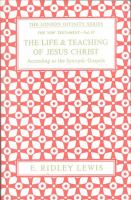 Life and Teaching of Jesus Christ cover