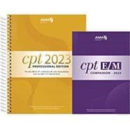 CPT 2023 Professional Edition and E/M Companion 2023 Bundle by AMA ...