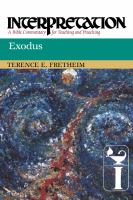Exodus : Interpretation: A Bible Commentary for Teaching and Preaching cover