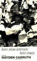 From Snow and Rock, from Chaos: Poems 1965-1972 cover