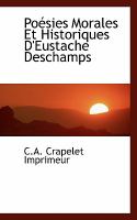 Poésies Morales et Historiques D'Eustache Deschamps cover