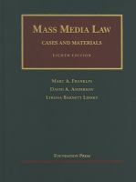 Mass Media Law:cs.+mtrls. cover