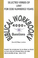 Selected Verses of Lent for Odd Numbered Years Biblical Workbook V cover