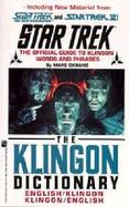 The Klingon Dictionary English/Klingon Klingon/English cover