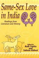 Same-Sex Love in India Readings from Literature and History cover